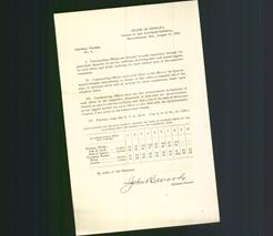 Letterhead - State of Indiana, Office of the Adjutant - General