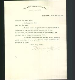 Letterhead - Kean, Van Cortlandt & Co.