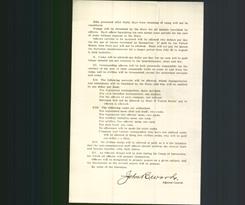 Letter - Signed John R. Ward