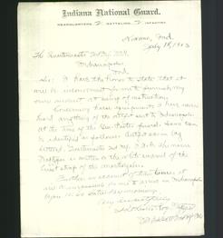 Letterhead - Indiana National Guard