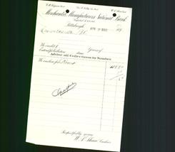 Bank Letterhead - Merchants & Manufacturers National Bank