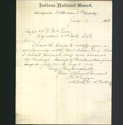 Letterhead - Indiana National Guard