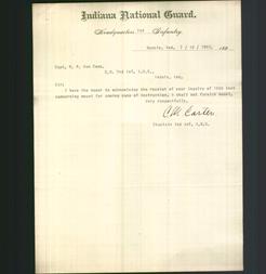 Letterhead - Indiana National Guard