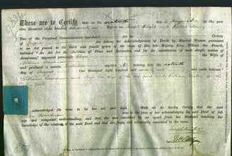 Deed by Married Women - Eliza Boardman-Original Ancestry