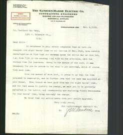 Letterhead - The Sanborn- Marsh Electric Co.