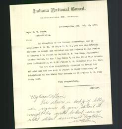 Letterhead - Indiana National Guard