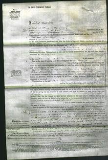 Court of Common Pleas - Harriett Marshall-Original Ancestry