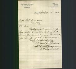 Letterhead - Dr. Homer I. Jones