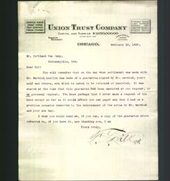 Letterhead - Union Trust Company