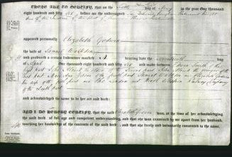 Deed by Married Women - Elizabeth Godwin Walkden-Original Ancestry