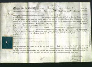 Deed by Married Women - Mary Jane Newbury Skimshire-Original Ancestry