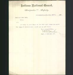 Letterhead - Indiana National Guard