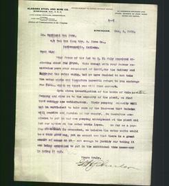 Letterhead - Alabama Steel And Wire Co.