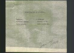 Memo - Recapitulation of Inventory