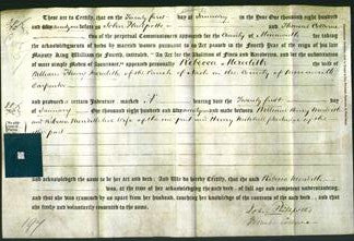 Deed by Married Women - Rebecca Meredith-Original Ancestry
