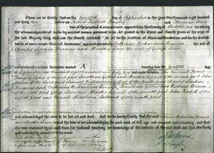 Deed by Married Women - Catherine Richardson Francis and Martha Lowe-Original Ancestry