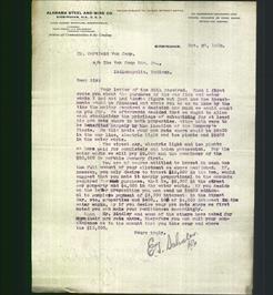 Letterhead - Alabama Steel And Wire Co.