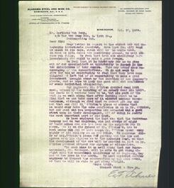 Letterhead - Alabama Steel And Wire Co.