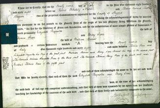 Deed by Married Women - Elizabeth Reynolds Freer and Mary Jane Berrow-Original Ancestry