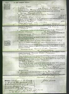 Court of Common Pleas - Harriet Baker Freeman and Mary Elkins-Original Ancestry