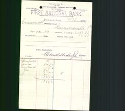 Bank Letterhead - First National Bank