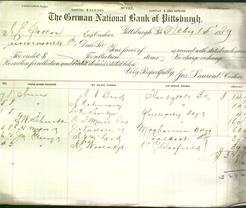 Bank Letterhead - German National Bank of Pittsburgh