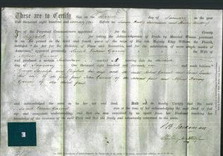 Deed by Married Women - Sarah Ennew Garrod-Original Ancestry