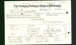 Bank Letterhead - German National Bank of Pittsburgh