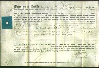 Deed by Married Women - Eliza Eustace-Original Ancestry