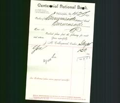 Bank Letterhead - Centennial National Bank