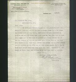 Letterhead - Alabama Steel And Wire Co.