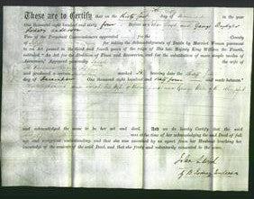 Deed by Married Women - Sarah Adams-Original Ancestry