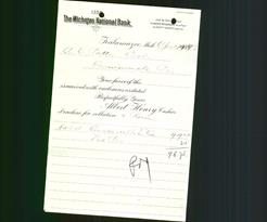 Bank Letterhead - Michigan National Bank