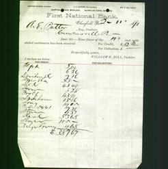 Bank Letterhead - First National Bank