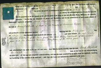 Deed by Married Women - Sarah Elizabeth Colebrook-Original Ancestry