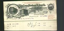 Letterhead - Van Camp Hardware & Iron Co.