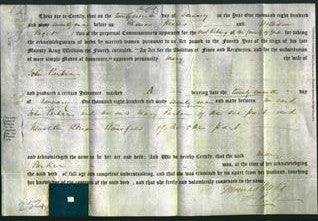Deed by Married Women - Mary Parker-Original Ancestry