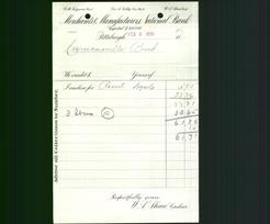 Bank Letterhead - Merchants & Manufacturers National Bank