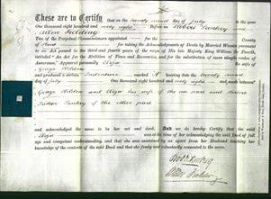 Deed by Married Women - Eliza Holden-Original Ancestry