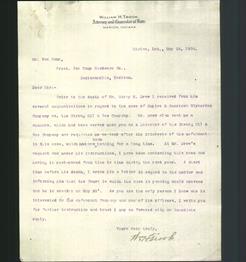 Letterhead - William H. Trook, Attorney and Counselor at Law