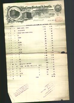 Letterhead - Van Camp Hardware & Iron Co.