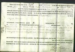 Deed by Married Women - Elizabeth Thornes-Original Ancestry
