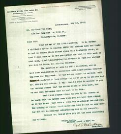 Letterhead - Alabama Steel And Wire Co.