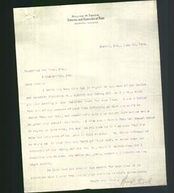 Letterhead - William H. Trook, Attorney and Counselor at Law