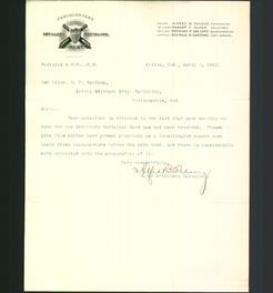 Letterhead - Artillery Battalion