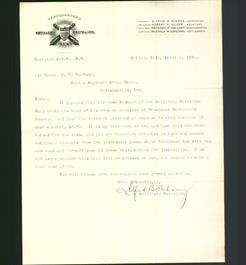 Letterhead - Artillery Battalion