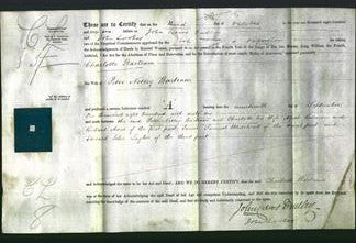 Deed by Married Women - Charlotte Bartram-Original Ancestry