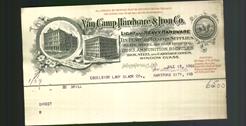 Letterhead - Van Camp Hardware & Iron Co.
