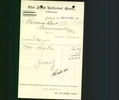 Bank Letterhead - First National Bank