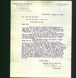 Letterhead - Alabama Steel And Wire Co.